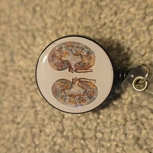 Water Color Kidney Badge Holder